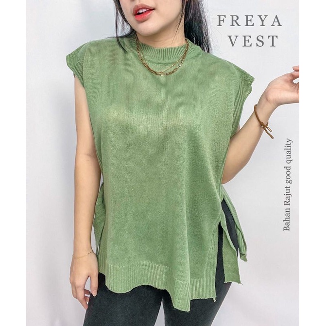 MDLV ~ Freya Vest Rajut Rompi Rajut Outer Rajut Fashion Wanita