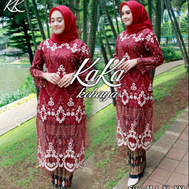 Satu set kebaya tunik Kaka 3.(original)