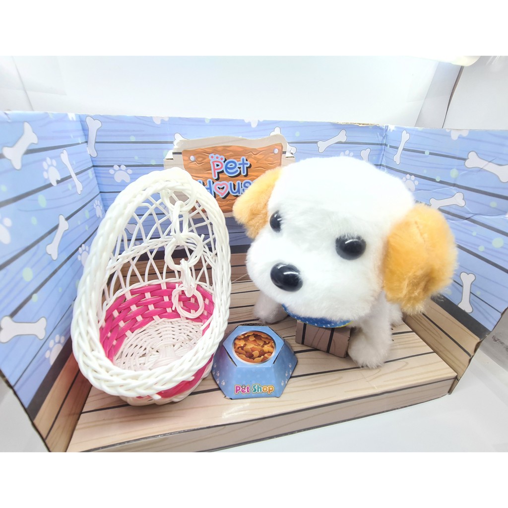 Baby Pet Toys Mainan Boneka Berjalan Dog Puppy Pet House