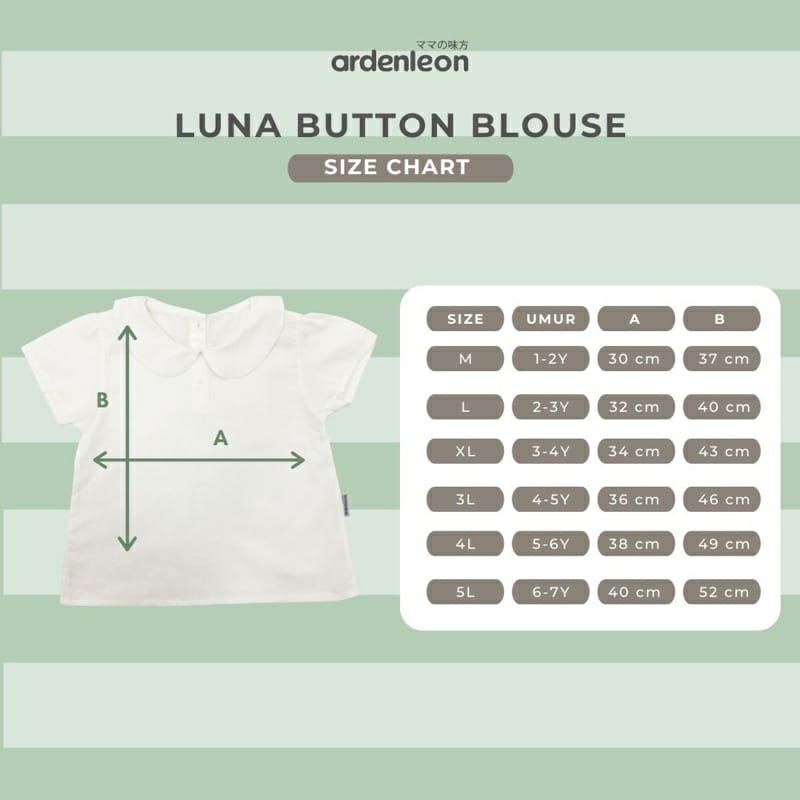 Ardenleon Luna Collar Blouse // Atasan Anak Perempuan