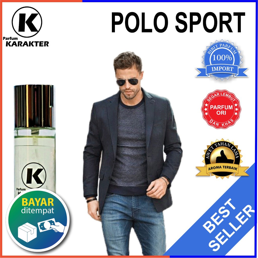 Parfum Cowok Polo Sport  Bibit Parfum Import Wangi &amp; Tahan Lama  kemasan 30ml | Bisa Cod | Terlaris