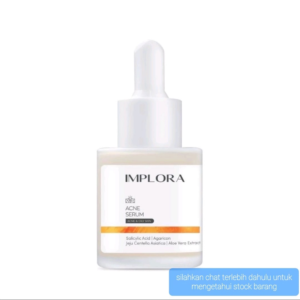 implora face serum luminous bright acne peeling midnight serum wajah