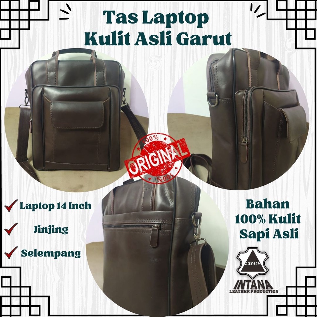 TAS LAPTOP 14 INCH TAS LAPTOP RANSEL TAS LAPTOP KULIT PRIA TAS LAPTOP KULIT RANSEL TAS KULIT LAPTOP 