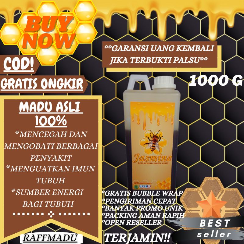 Jual Madu Asli Murni Jasmine Sumbawa Natural Alami Raw Honey Original Sumatera Baduy Odeng Randu