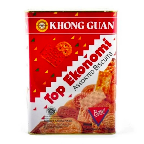 Khong Guan Assorted Biscuit Top Ekonomi 1150 gr Kue Lebaran