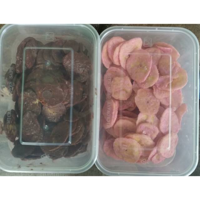 

Kripik pisang coklat lumer khas purwokerto