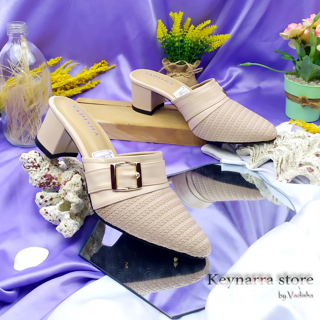 keynarra Best Quality Heels Pump Whit 5 Cm vania IN-02