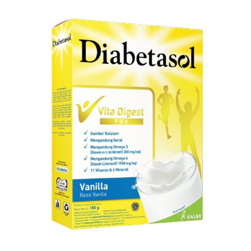 

Diabetasol Vanila / Coklat / Cappucino/oat 170 gr