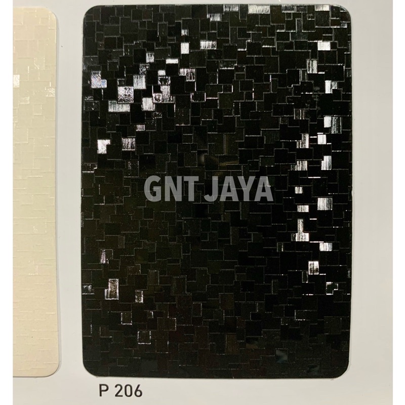 TACO SHEET P 206 S 010 020 L tebal 0.3mm premium pvc motif kotak kulit imitasi sofa 3d tekstur timbu