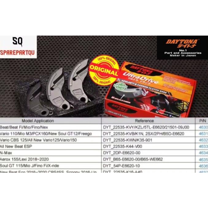 Kampas Ganda Daytona All Motor Matic 4630 - 4637