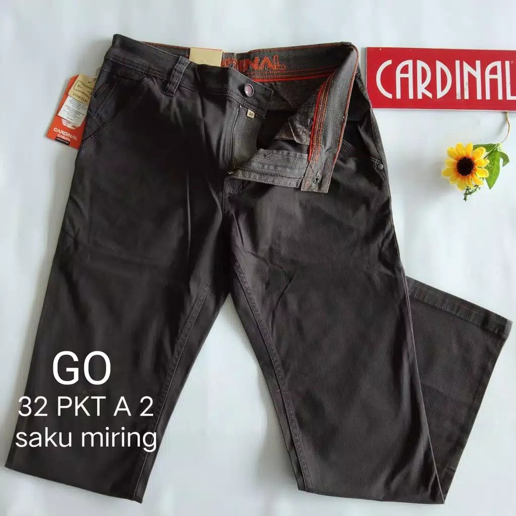 gof 32-PKT 1 CARDINAL CASUAL CELANA POCKETS PANJANG Celana Chino Pria Fashion Laki Brand Kekinian