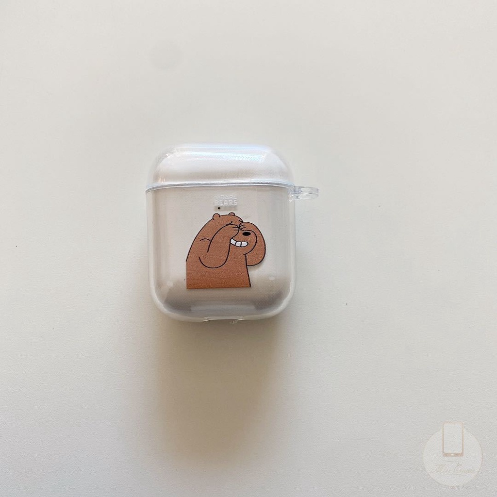 We Bare Bears Airpods Case 1/2 Casing AirPods Earphone Cover Cartoon WBB Apple AirPods Pro Case