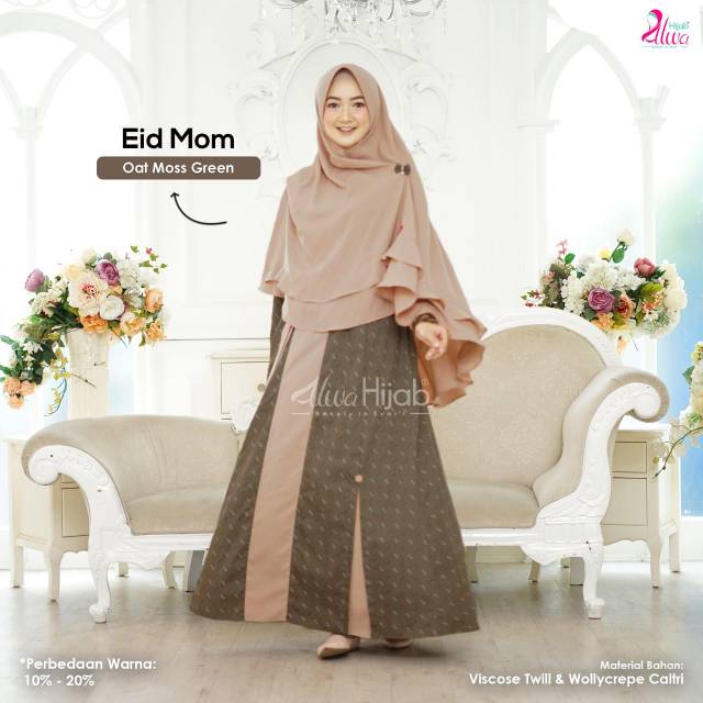 Gamis syar'i Eid Mom Original Alwa hijab