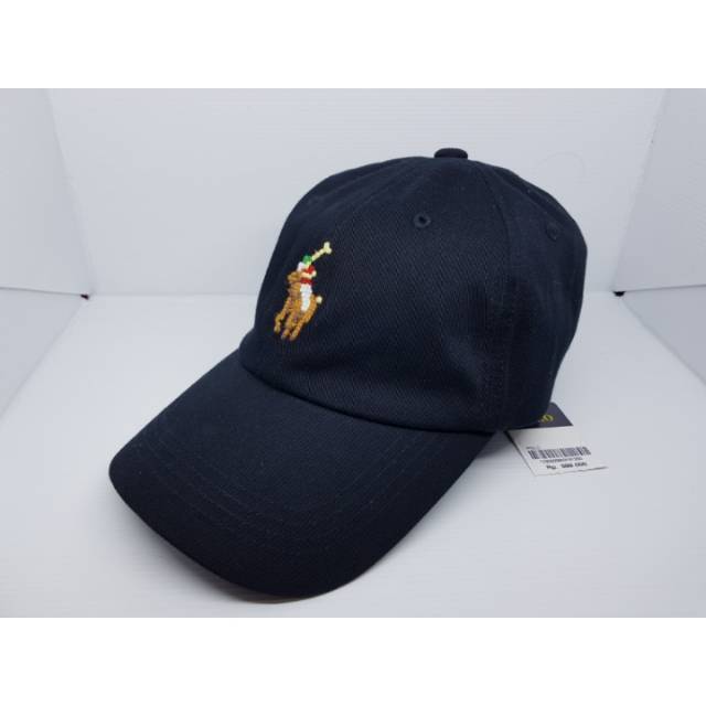 Topi POLO Hitam New Logo Original