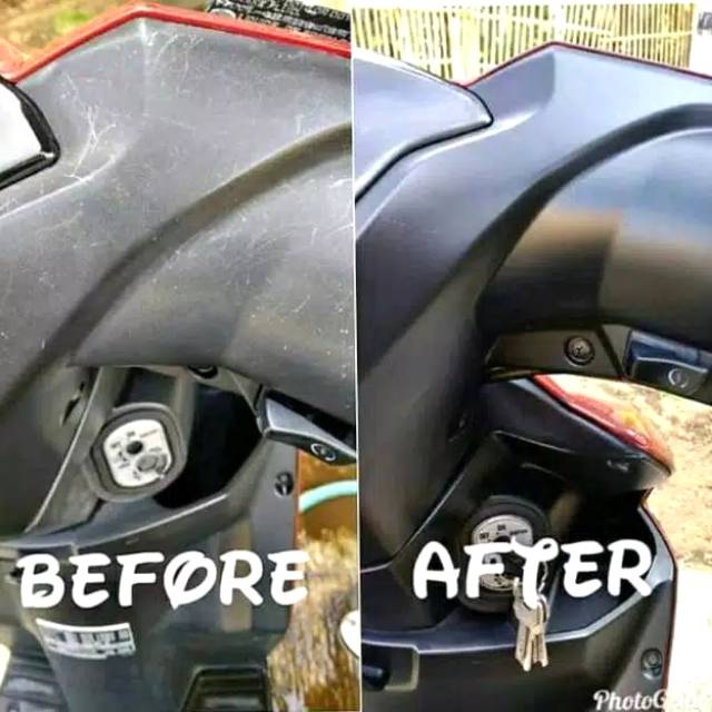 Penghitam Motor Master Black Magic/Penghitam/Semir/Cat Khusus Dashboard Motor yang kusam Permanen