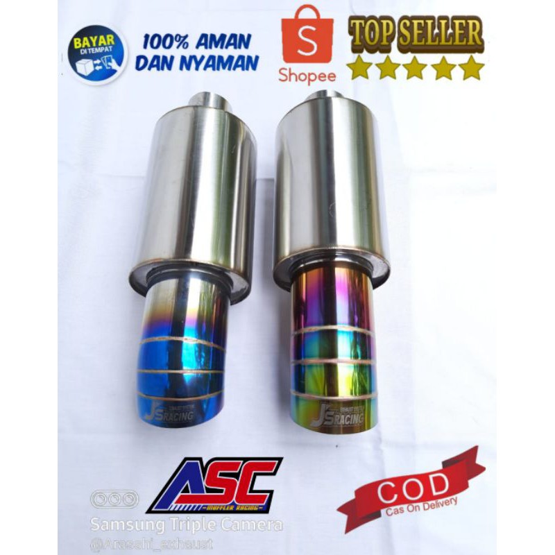 KNALPOT MOBIL JS RACING NGEBAS  BRIO JAZZ YARIS AGYA AYLA AVANZA XENIA ERTIGA