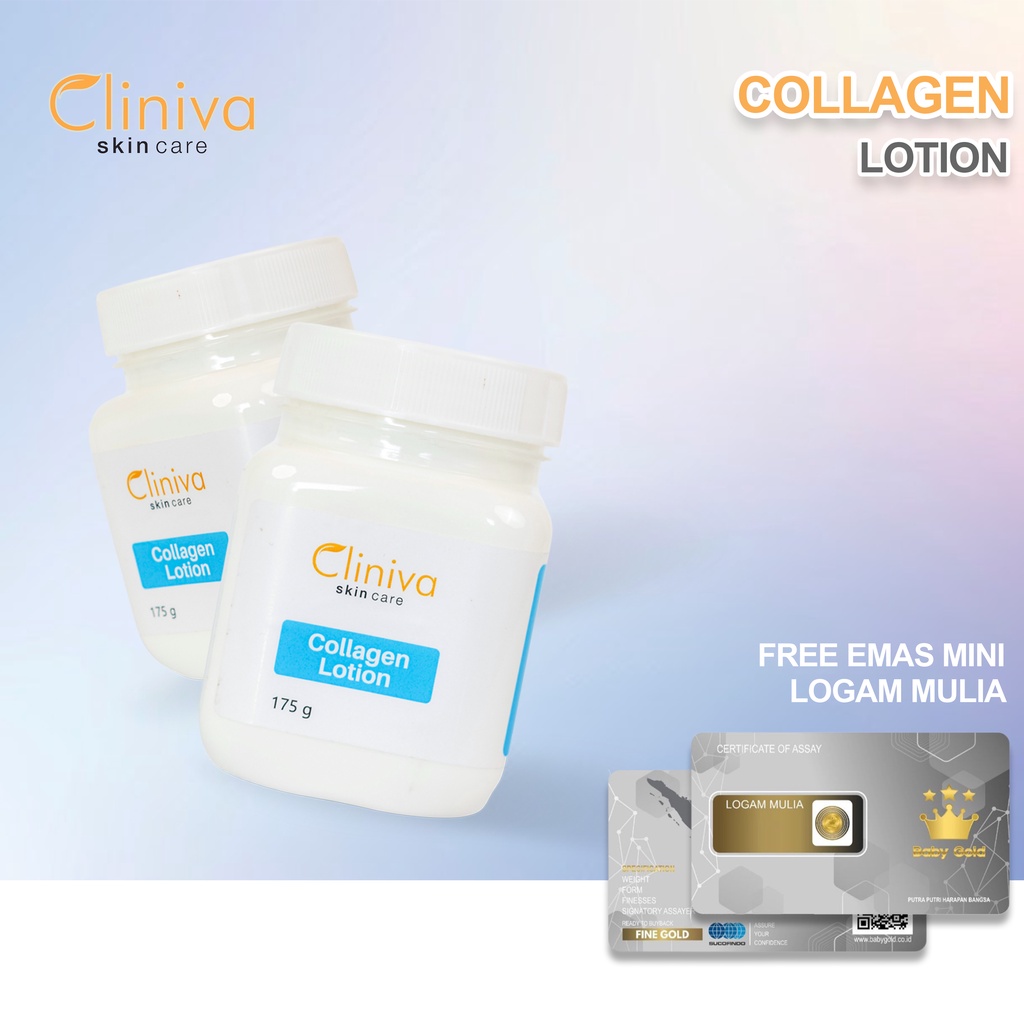 Skincare Cliniva Body Lotion Collagen Mencerahkan Dan Menutrisi Kulit Tubuh 175G Original BPOM-2CLINIVA CLLAGEN