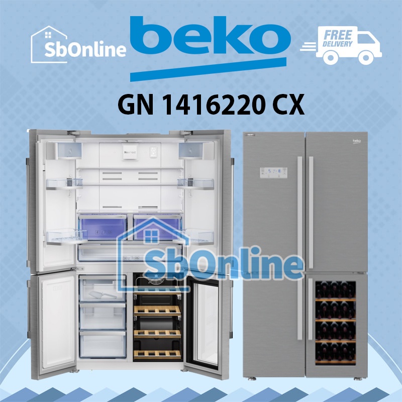 BEKO Kulkas Multidoor 626 L / 519 L - GN 1416220 CX