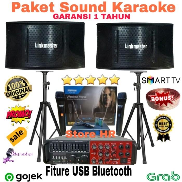 Paket Karaoke Sound System 10 Inch Amplifier Equalizer Bluetooth 64