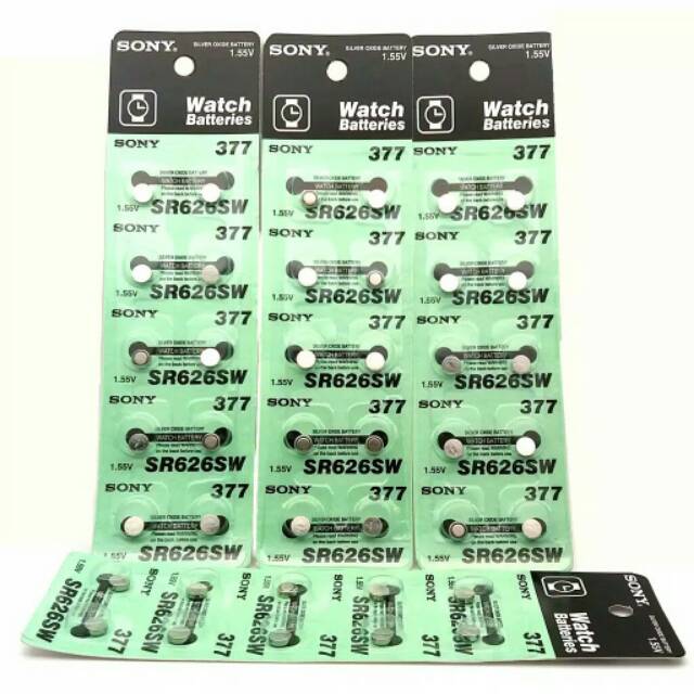 1packHot Sale Baterai Sony Murah SR626SW Satu Papan Isi 10 pcs