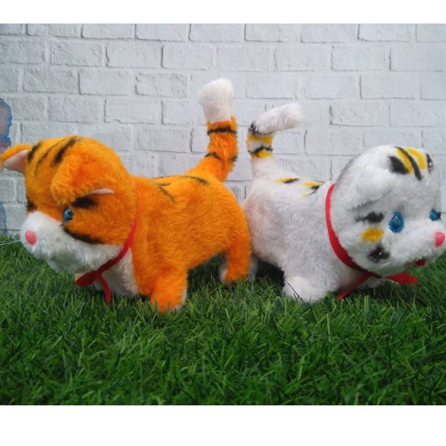 MAINAN ANAK ROBOT BONEKA KUCING DAPAT BERJALAN BERGERAK MENGELUARKAN SUARA ( LUCU ) #MURAH