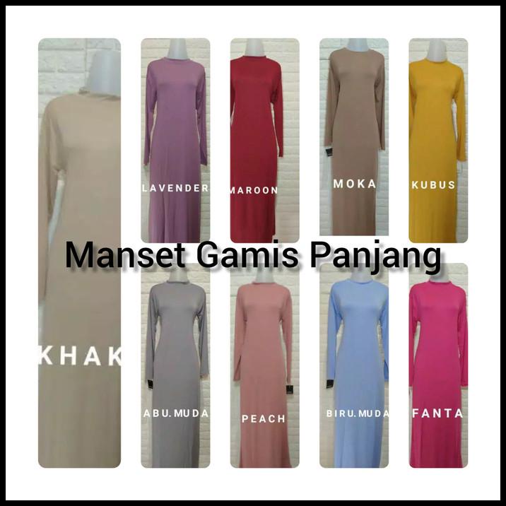 Manset Gamis Panjang Wanita Hijab Blazer Daleman Dress