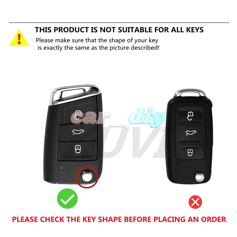 Casing Kunci Mobil Bahan Tpu Untuk VW Volkswagen Golf 7 MK7 Tiguan MK2 SEAT Ateca Leon FR 2 Ibiza For Skoda Octavia A7