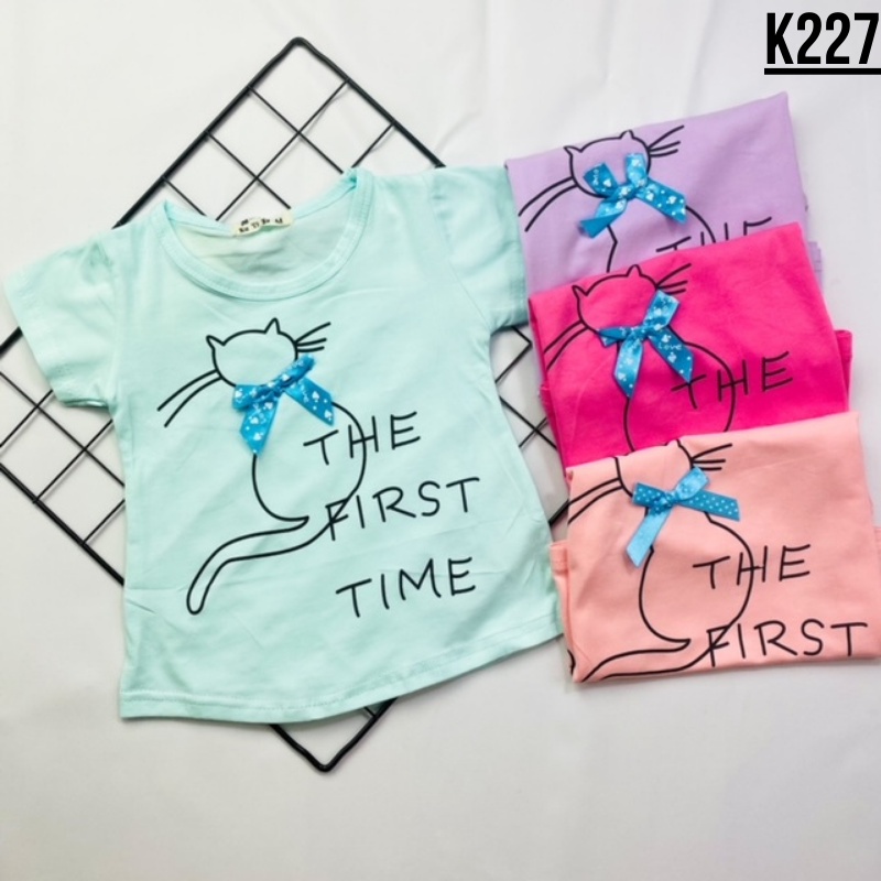 Atasan Kaos Anak Bayi Cewek Perempuan 6bln-2thn Import