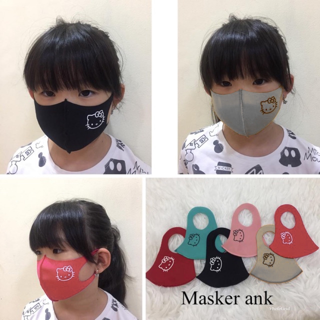 Masker Scuba Premium Lembut Washable Anak Logo umur 2-5tahun dan 6-15tahun