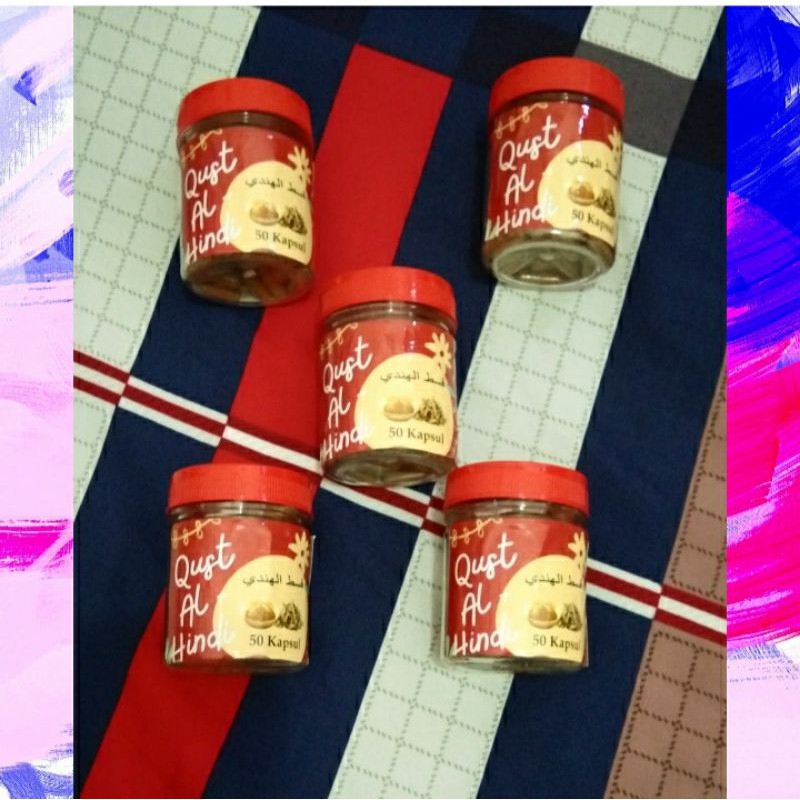 Kapsul PREMIUM qusthul hindi/indian coctus 50 kapsul ORIGINAL 100%