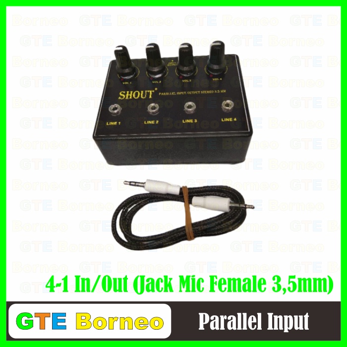 Parallel / Paralel Input / Output AUX Stereo Akai 3.5 mm