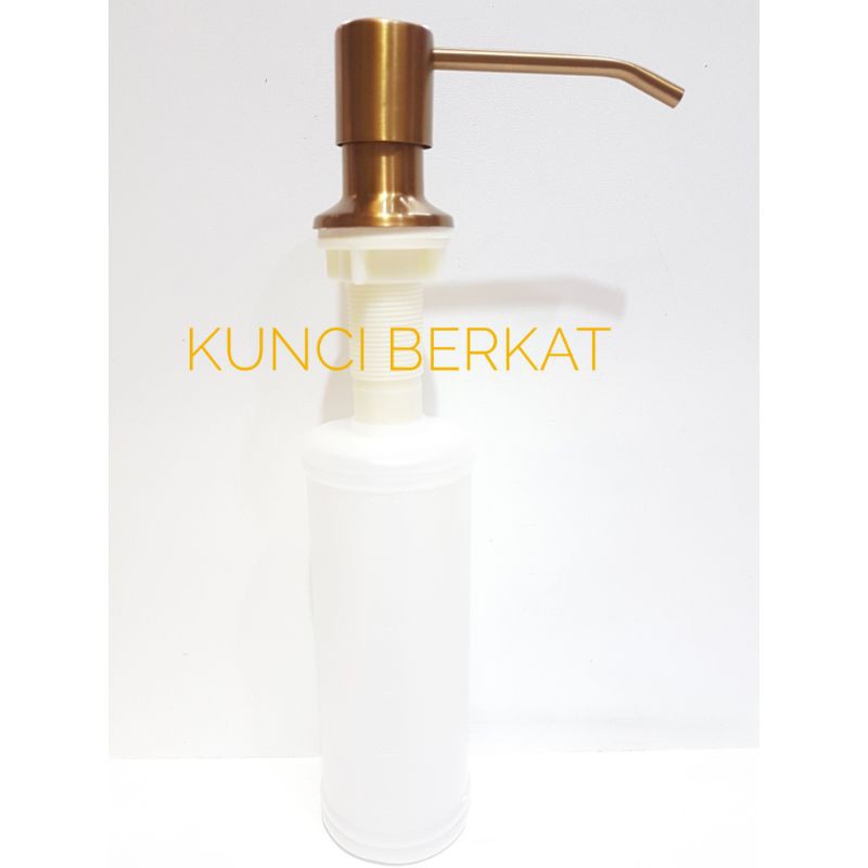 Hand soap kitchen sink gold/Tempat sabun cair emas