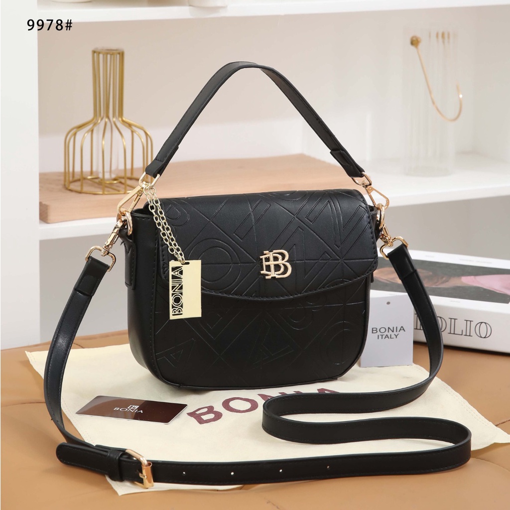 BO Embossed Leather Crossbody Bag 9978