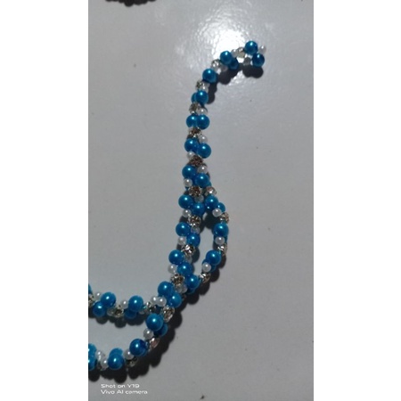 mutiara rangkai/payet rangkai/payet kostum per 25cm