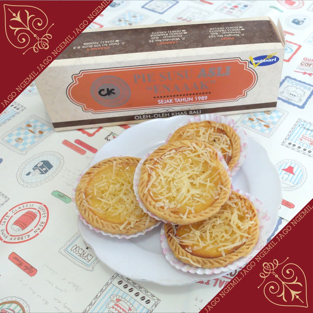 Pie Susu Asli Enaaak 20pcs/box - pie susu pie enak Bali