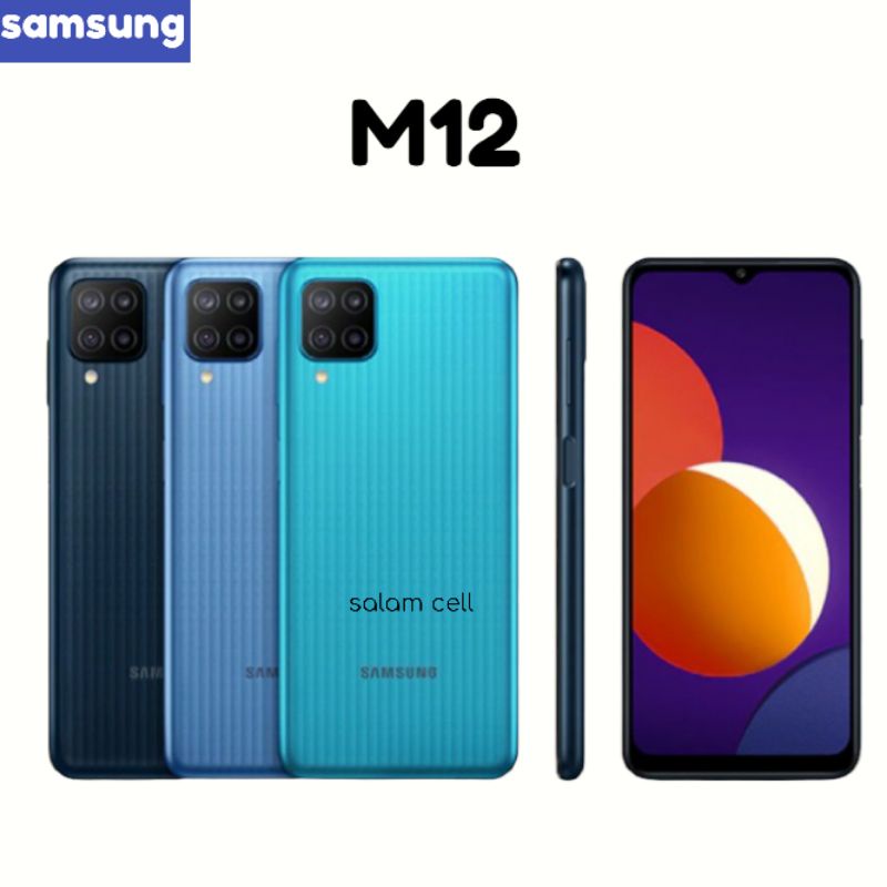 SAMSUNG M12 RAM 4/64GB Camera 48mp Baterai 5.000mAh  Original Garansi Resmi-1
