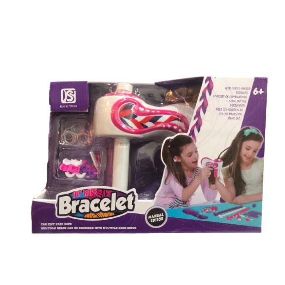 Alat Kepang Anak Elektrik Portable Otomatis Jepitan Anak Perempuan DIY Hair Weave Machine