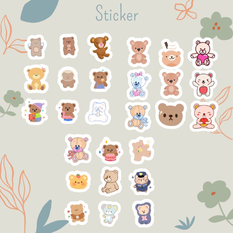 Memopads, Bookmarks Sticker Bears