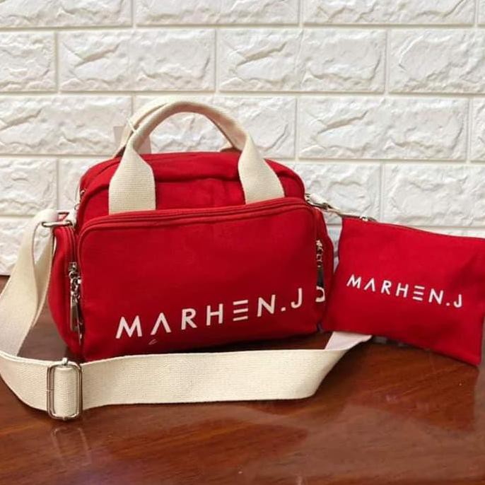 Pengiriman Cepat dan tepat TAS MARHEN J SALEMPANG 3/ KANTONG/ FASHION TAS IMPORT/ TAS WANITA BIRU