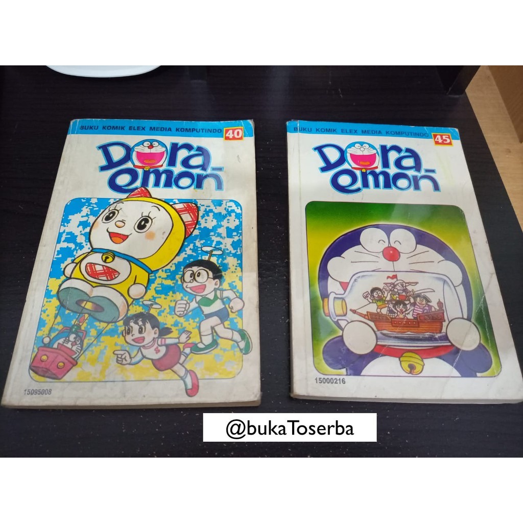 Jual Komik Doraemon Bekas Koleksi Pribadi (Cover Disampul Plastik Buku