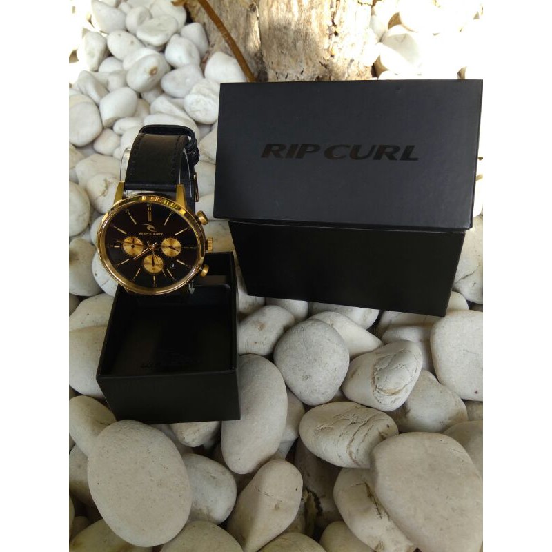 RipCurl Drake Chrono Black 23k Gold (prelove)