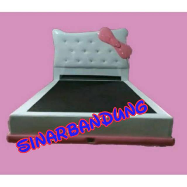 DIVAN SANDARAN HELLO KITTY DIVAN SANDARAN KASUR SPRINGBED KASUR BUSA
