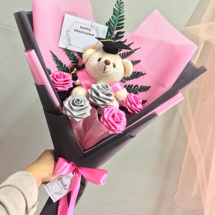 Top Delivery Buket Bunga Wisuda / Buket Wisuda / Buket Boneka / Boneka Wisuda