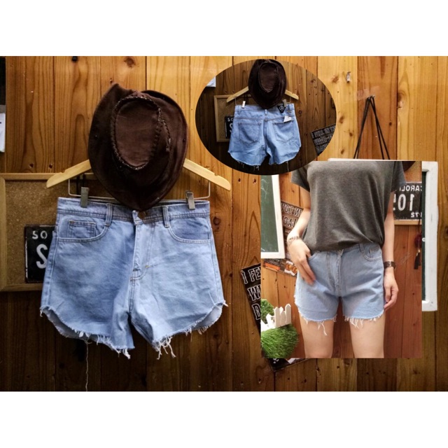 PLAIN HIGHWAIST SOFT BLUE JEANS IMPORT 4876