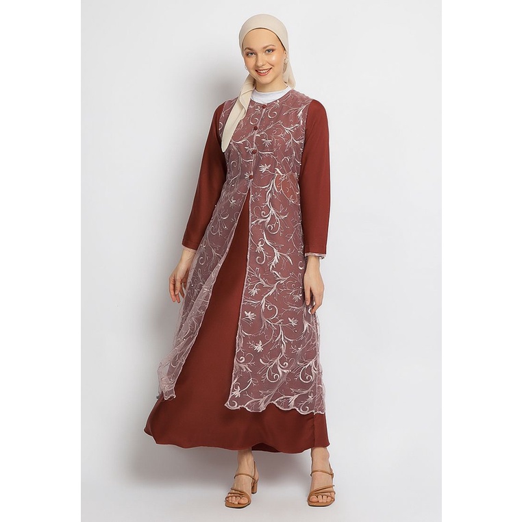 Puricia Gamis by Hassenda - AZARINE - Dark Red
