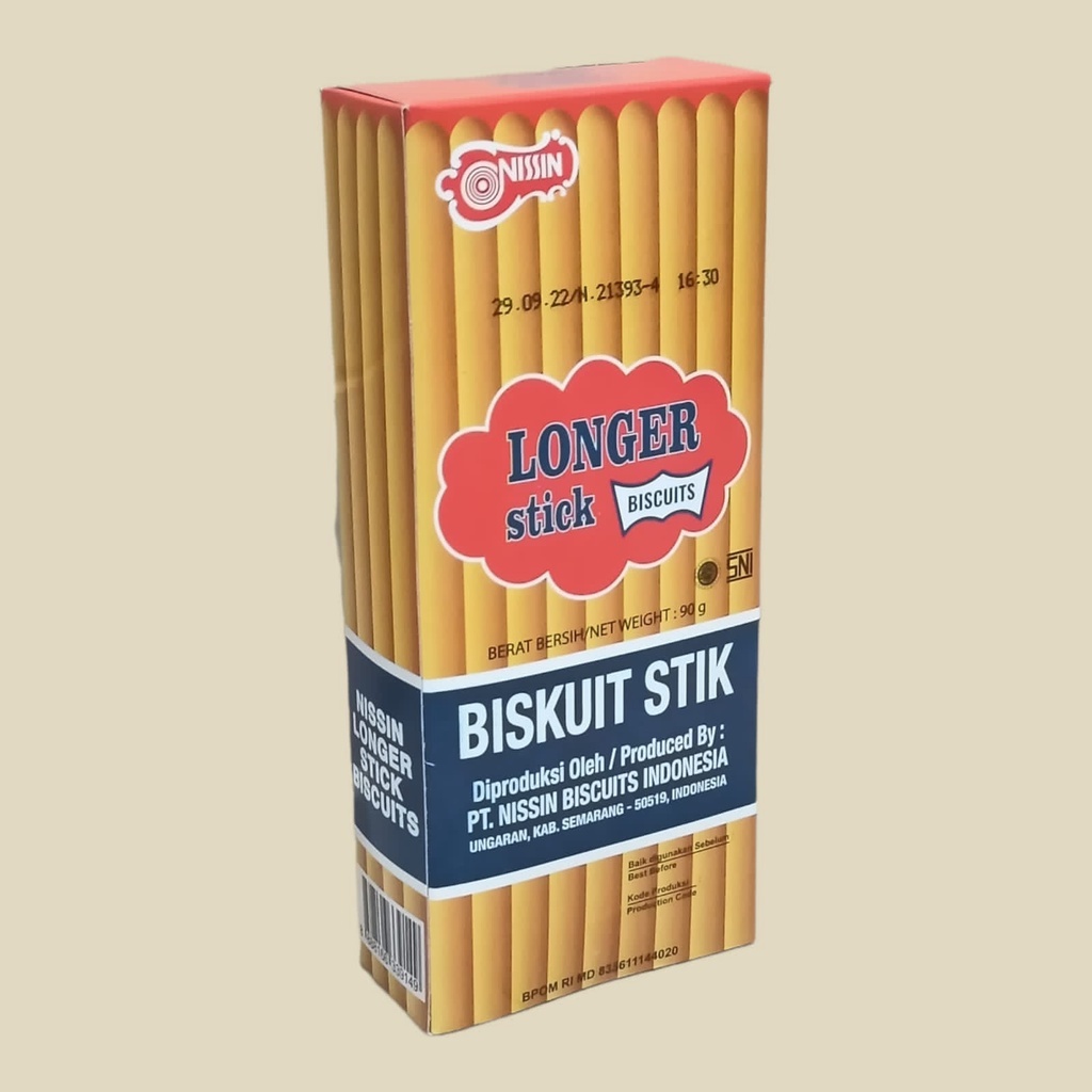 

Nissin Longer Stick Crake Biscuit 90gr