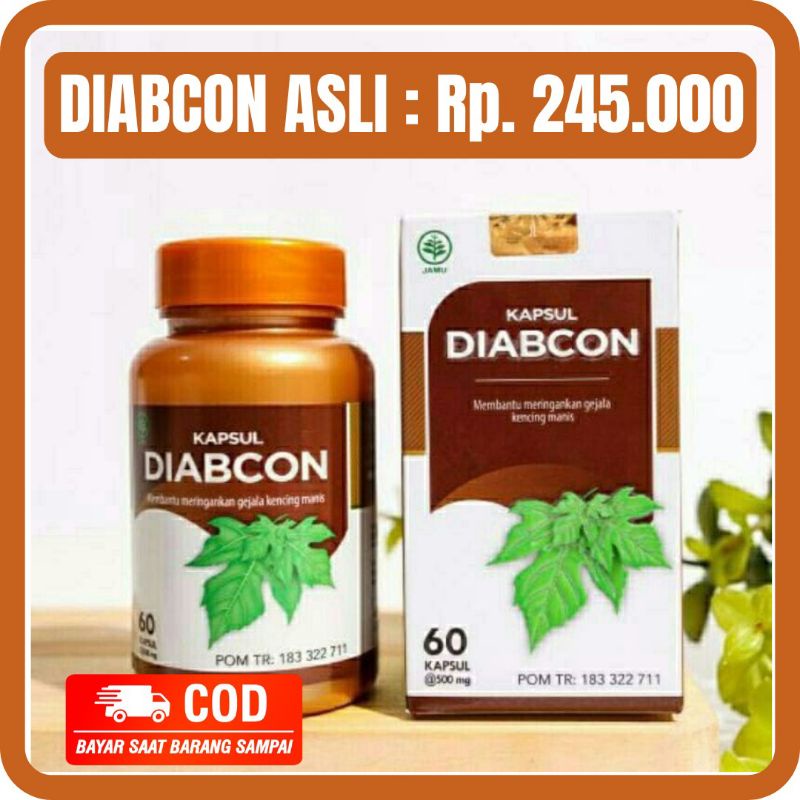 KAPSUL DIABCON - DIABCON Obat Herbal Kencing Manis Diabetes Diabets Hipertensi Sehat Jantung Tekanan
