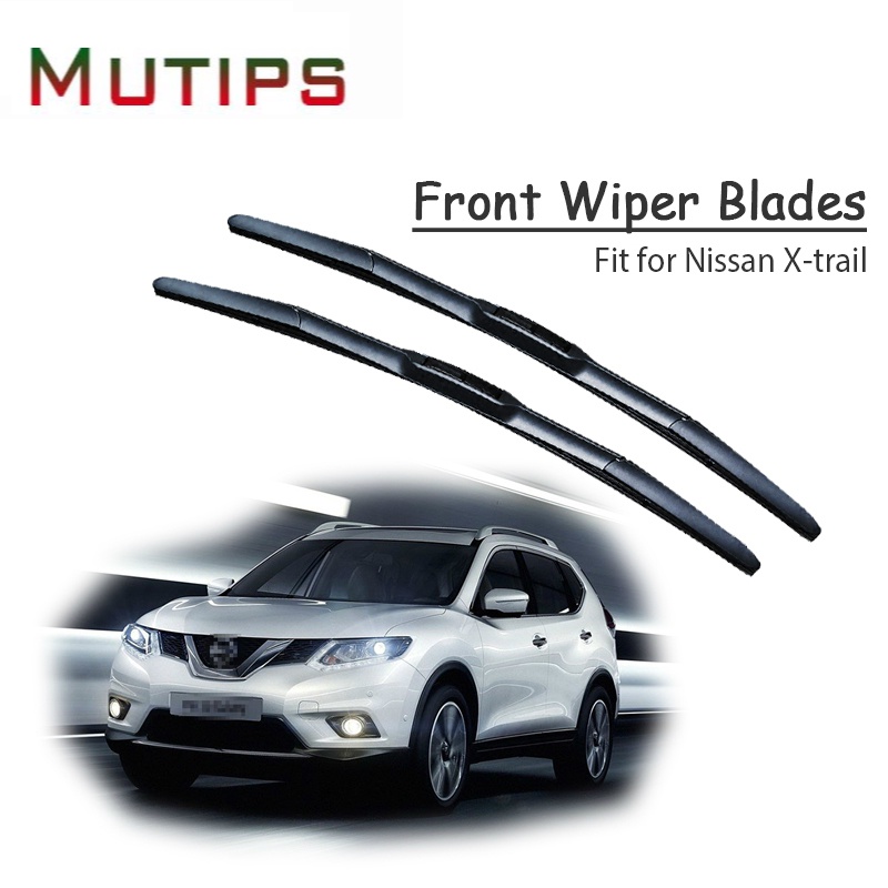 1 Set Karet Wiper Depan Mobil Untuk Nissan X-trail 2018 2017 2016-2001 T30 T31 T32