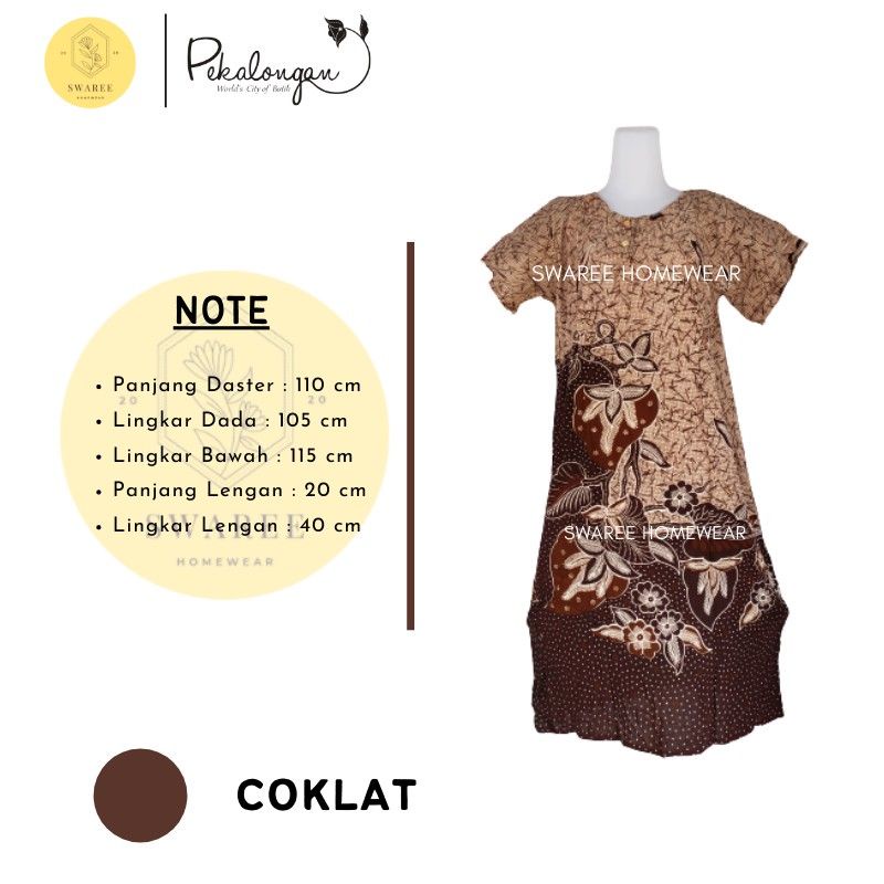 Daster Busui Baju Wanita Batik Pekalongan Baju Daster Kekinian Lengan Pendek