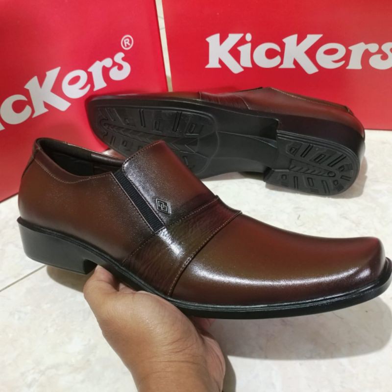 Kickers Sepatu Pantofel Pria Bahan Kulit Asli Sepatu Formal Kantoran Elegan Kode PX17